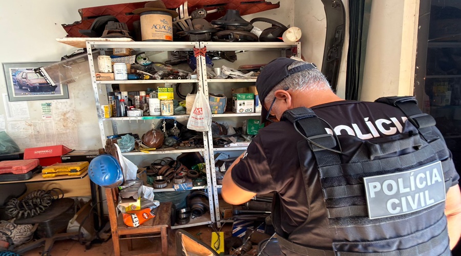Imagem: POLICIA CIVIL 2 Operação da Polícia Civil mira esquema de adulteração e desmonte de carretas em Rondonópolis