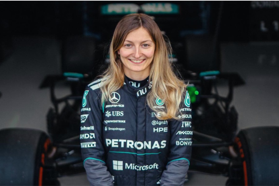 Imagem: Piloto francesa Primeira mulher na F1 após 50 anos faz testes na Mercedes