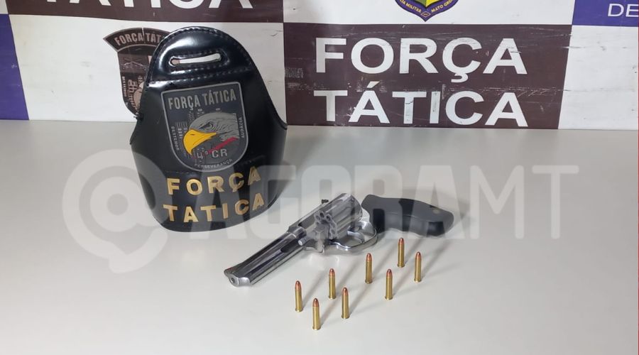 Imagem: VIDEO SITE 13 Suspeito embriagado é preso após ameaçar ex-companheira e filha com arma de fogo em Rondonópolis