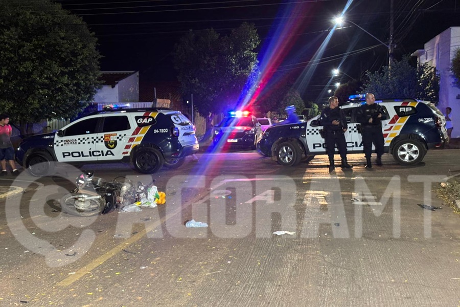 Imagem: Vitima fatal no bairro Cidade Natal Caminhonete que fugia da PM mata motociclista após colisão em Rondonópolis