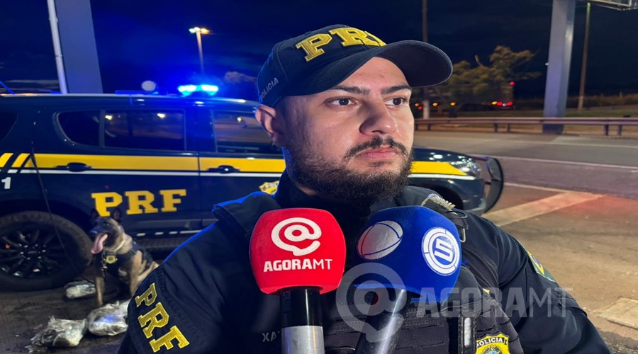 Imagem: WhatsApp Image 2026 04 29 at 17.52.08 Durante fiscalização, PRF prende homem de 22 anos com 38 pacotes de skunk escondidos em mala