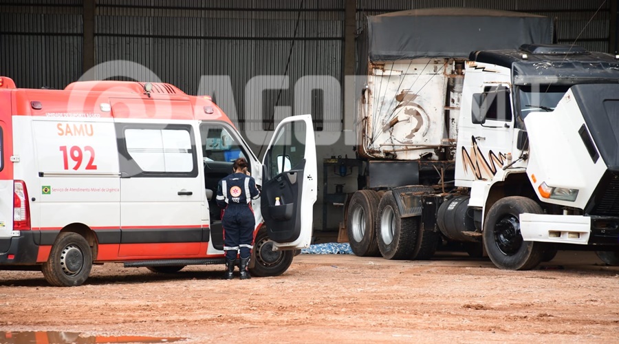Imagem: adlmv Trabalhador morre esmagado por carreta durante manutenção do veículo no Distrito Industrial