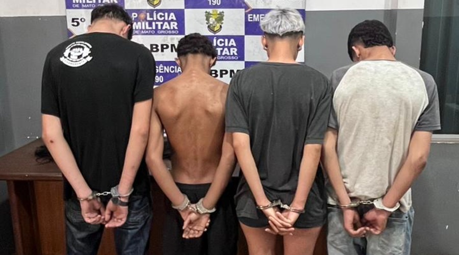 Imagem: ajdv 2 Três menores são apreendidos e mulher é presa após render idosa em casa e roubar veículo