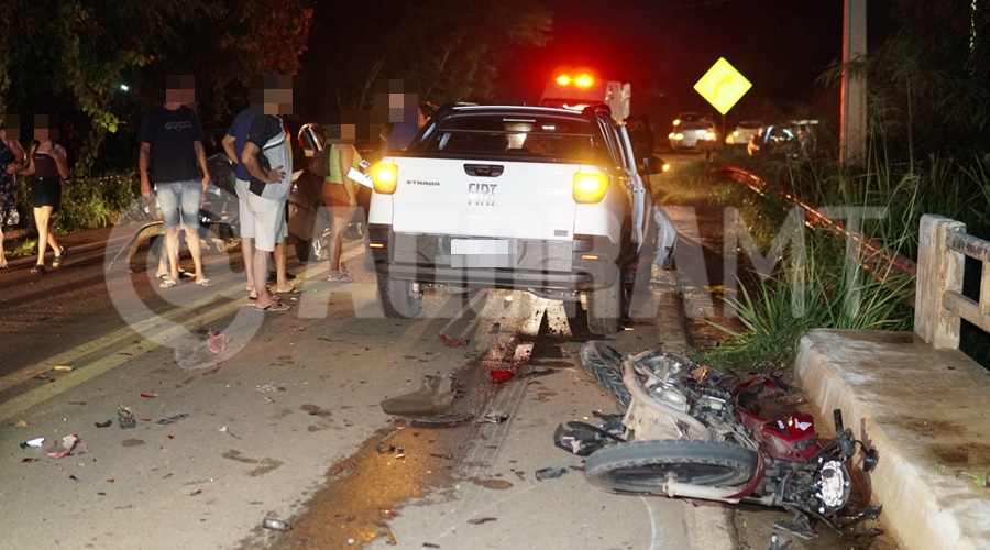 Imagem: ajdv Engavetamento com quatro veículos deixa motociclista ferido na MT-270 em Rondonópolis Imagem: ajdv Engavetamento com quatro veículos deixa motociclista ferido na MT-270 em Rondonópolis