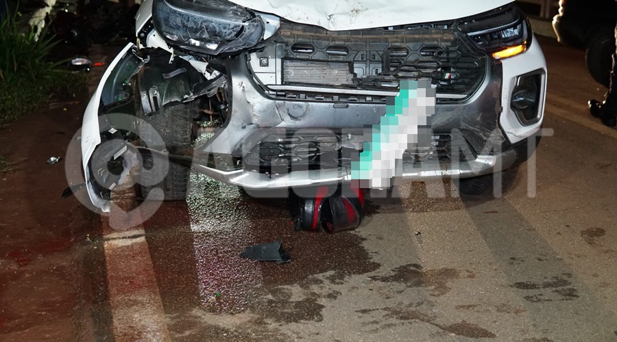 Imagem: aldm Engavetamento com quatro veículos deixa motociclista ferido na MT-270 em Rondonópolis Imagem: aldm Engavetamento com quatro veículos deixa motociclista ferido na MT-270 em Rondonópolis