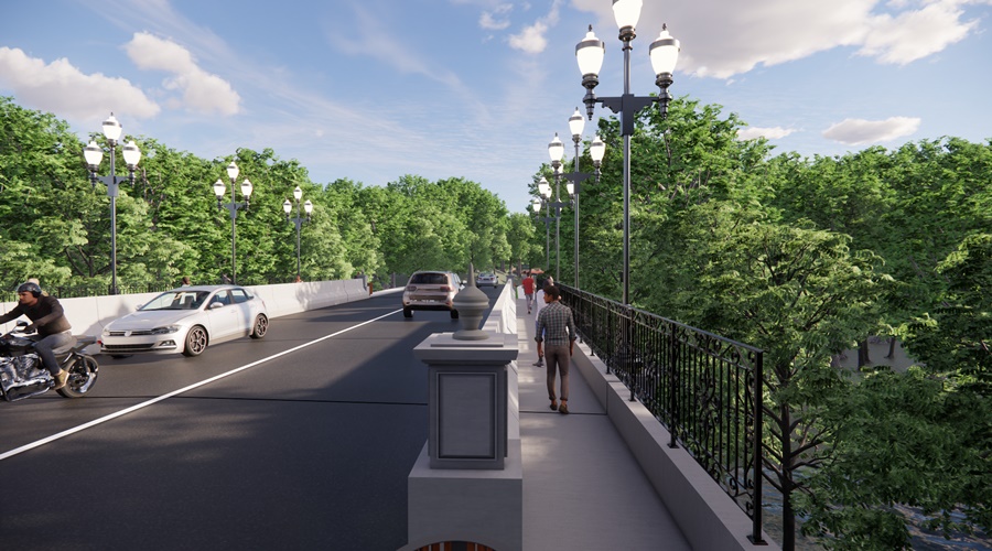 Imagem: aljdv 1 Prefeito Cláudio Ferreira anuncia licitação para construção de ponte no Jardim das Flores