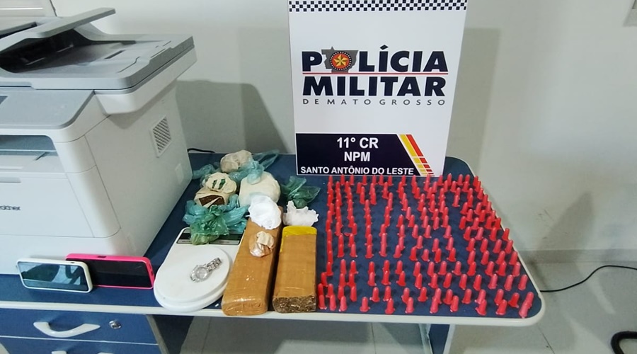 Imagem: aljdv bad Dupla é presa por tráfico de drogas em Santo Antônio do Leste