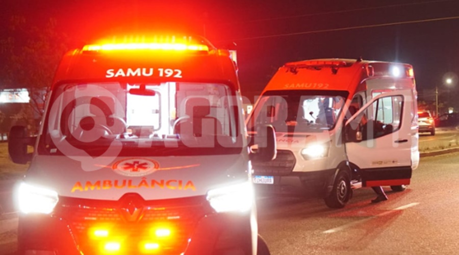 Imagem: samu Mulher morre e outra fica ferida após colisão entre carro e moto no Jardim Liberdade