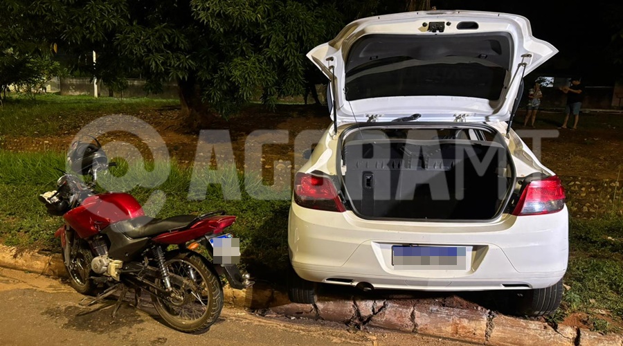 Imagem: AJDNVD Motorista desvia de carro parado, invade pista contrária e acaba colidindo com motocicleta na Avenida dos Estudantes