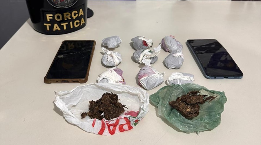 Imagem: AJDVAD Suspeito quebra celulares durante abordagem e acaba preso por tráfico de drogas em Rondonópolis