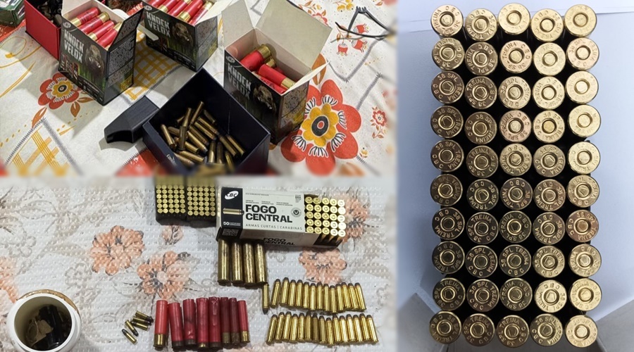 Imagem: Apreensao de municoes PJC prende homem suspeito de posse irregular de munições e acessórios de arma de fogo Imagem: Apreensao de municoes PJC prende homem suspeito de posse irregular de munições e acessórios de arma de fogo