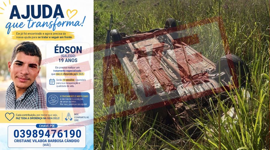 Imagem: ENQUADRAMENTO SITE 1 2 Família de jovem resgatado após 3 dias preso às ferragens alerta para vaquinha falsa criada com IA