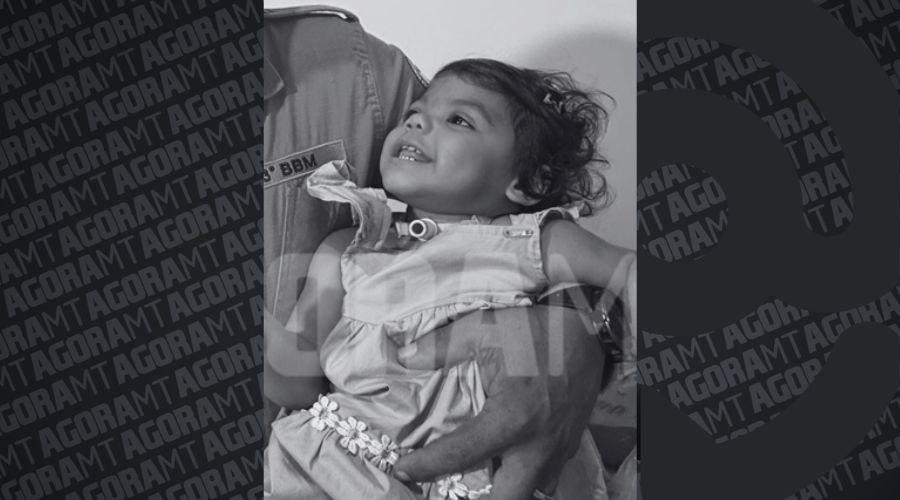 Imagem: ENQUADRAMENTO SITE 2 Pequena Cecília veio a óbito vítima de infecção um ano depois de ser salva por Bombeiro de folga em Rondonópolis
