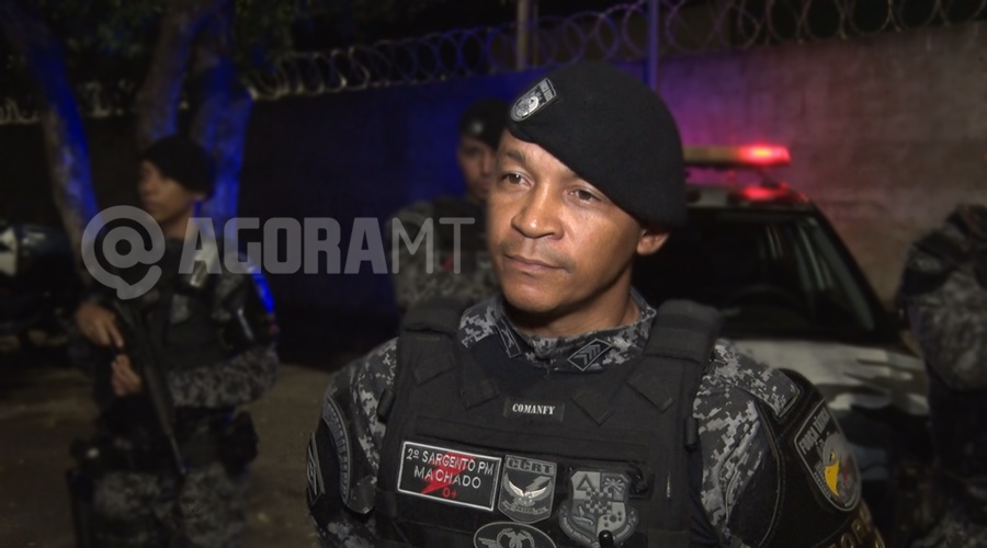 Imagem: SARGENTO MACHADO Suspeito quebra celulares durante abordagem e acaba preso por tráfico de drogas em Rondonópolis