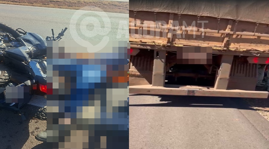 Imagem: WhatsApp Image 2026 05 02 at 12.21 horz Homem morre após colidir motocicleta na traseira de carreta na BR-364 em Juscimeira