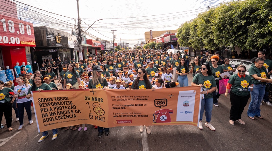 Imagem: akdmd Em Rondonópolis, caminhada encerra campanha contra o abuso e exploração sexual de crianças e adolescentes Imagem: akdmd Em Rondonópolis, caminhada encerra campanha contra o abuso e exploração sexual de crianças e adolescentes