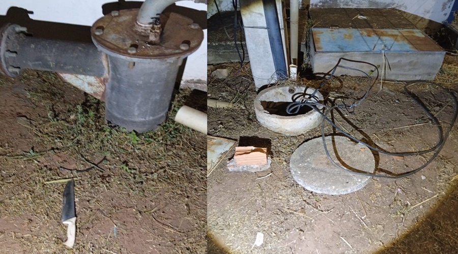 Imagem: cdvmd Tornozelado é preso suspeito de furtar fios em subestações do Sanear em Rondonópolis