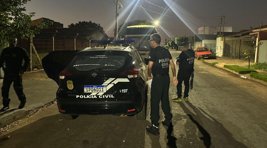 Imagem: ojdnv Polícia Civil realiza operação contra facção envolvida com tráfico, extorsão e jogos de azar em Rondonópolis