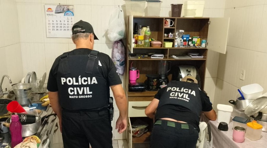 Imagem: pakdmv Polícia Civil realiza operação contra facção envolvida com tráfico, extorsão e jogos de azar em Rondonópolis