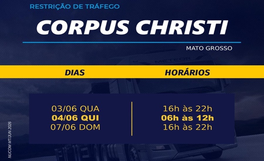 Imagem: ADKMV PRF inicia Operação Corpus Christi 2026 com reforço na fiscalização das rodovias federais em Mato Grosso Imagem: ADKMV PRF inicia Operação Corpus Christi 2026 com reforço na fiscalização das rodovias federais em Mato Grosso
