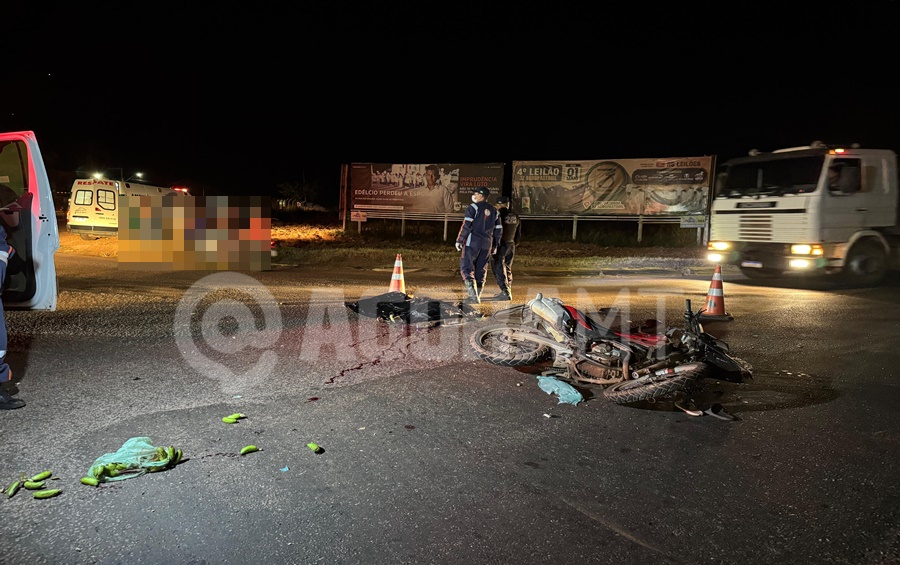 Imagem: Acidente fatal na MT 130 Garupa morre em acidente entre motocicleta e EcoSport na MT-130 em Rondonópolis