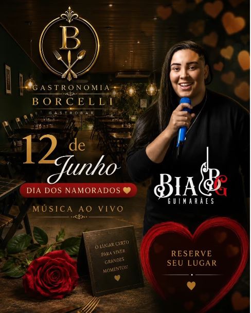 Imagem: BORCELLI Dia dos Namorados: veja mais de 20 opções de restaurantes e experiências românticas para ir em Rondonópolis Imagem: BORCELLI Dia dos Namorados: veja mais de 20 opções de restaurantes e experiências românticas para ir em Rondonópolis