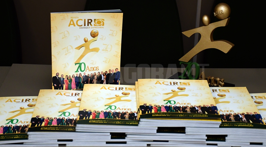Imagem: Lancamento da revista Acir 03 ACIR lança revista comemorativa dos 70 anos e homenageia destaques do empresariado de Rondonópolis