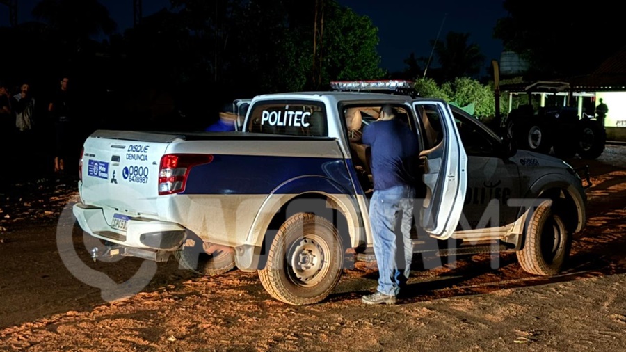 Imagem: Politec no local do crime Idoso é morto em Rondonópolis após quadrilha invadir propriedade rural e tentar roubar R$ 40 mil Imagem: Politec no local do crime Idoso é morto em Rondonópolis após quadrilha invadir propriedade rural e tentar roubar R$ 40 mil