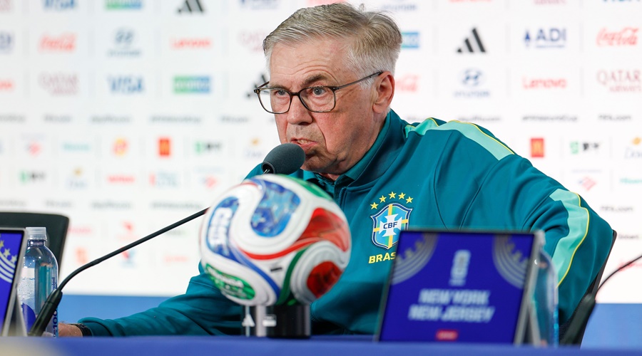 Imagem: ancelotti Cobranças pelo fraco futebol na estreia da Copa incomodam seleção; Ancelotti fará trocas contra o Haiti Imagem: ancelotti Cobranças pelo fraco futebol na estreia da Copa incomodam seleção; Ancelotti fará trocas contra o Haiti