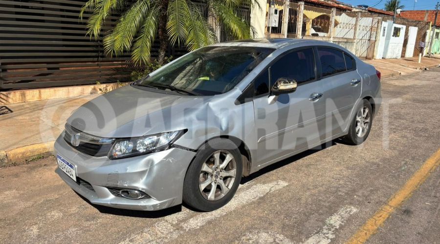 Imagem: Colisão entre moto e carro deixa motociclista ferido no Conjunto São José em Rondonópolis Imagem: Colisão entre moto e carro deixa motociclista ferido no Conjunto São José em Rondonópolis