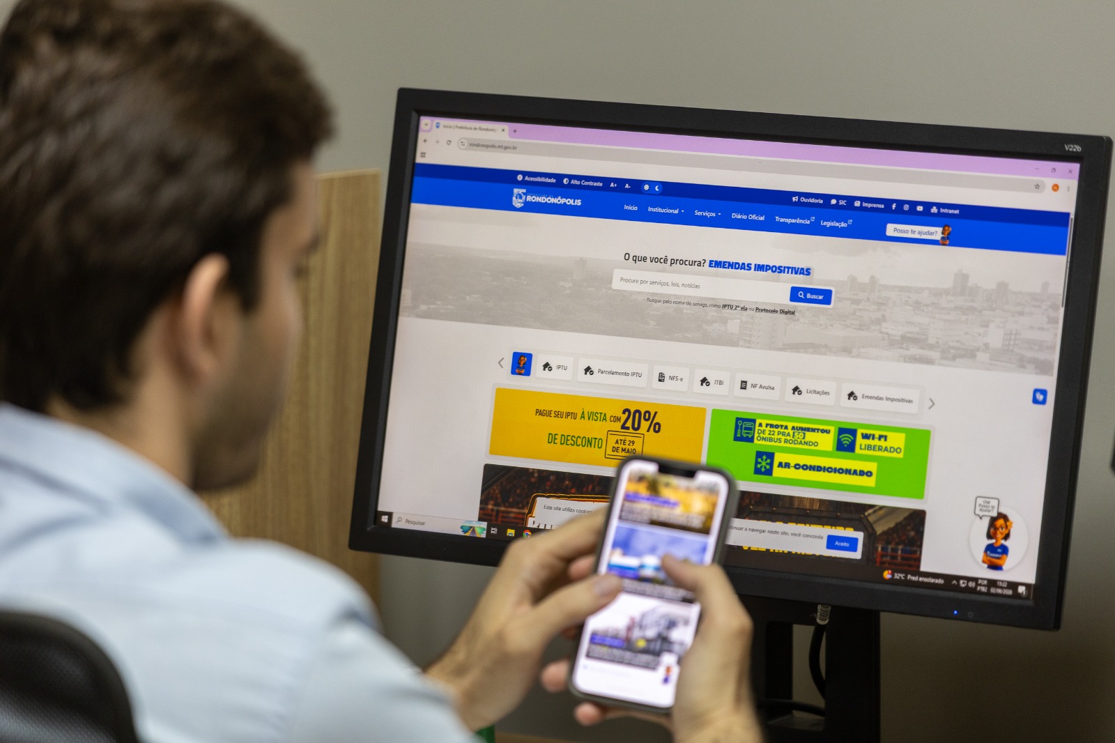 Imagem: e61d6884 f658 4dc3 848d 2ffe8d765800 Prefeitura atualiza layout do portal e investe em mais segurança dos dados