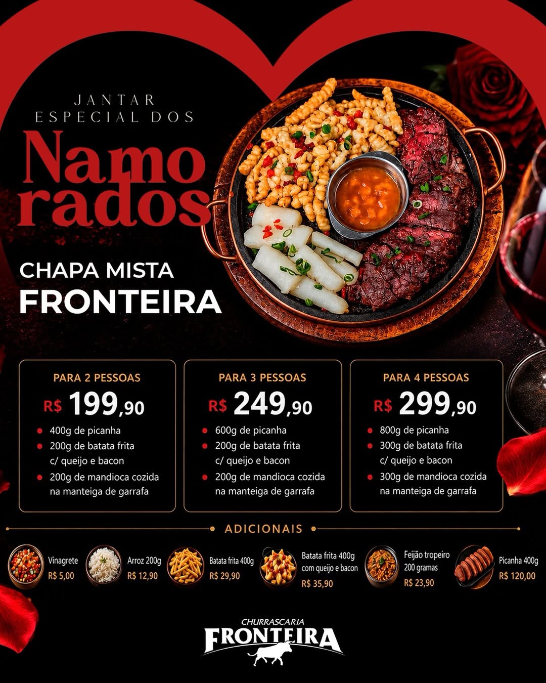 Imagem: fronteira Dia dos Namorados: veja mais de 20 opções de restaurantes e experiências românticas para ir em Rondonópolis Imagem: fronteira Dia dos Namorados: veja mais de 20 opções de restaurantes e experiências românticas para ir em Rondonópolis