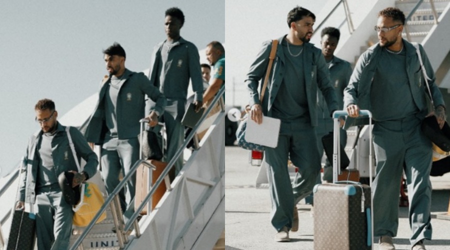 Imagem: selecao brasileira Seleção brasileira desembarca nos Estados Unidos e faz primeiro treino à tarde