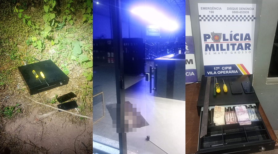 Imagem: AKDLVD Suspeito é preso após furtar pet center e academia durante a madrugada em Rondonópolis Imagem: AKDLVD Suspeito é preso após furtar pet center e academia durante a madrugada em Rondonópolis