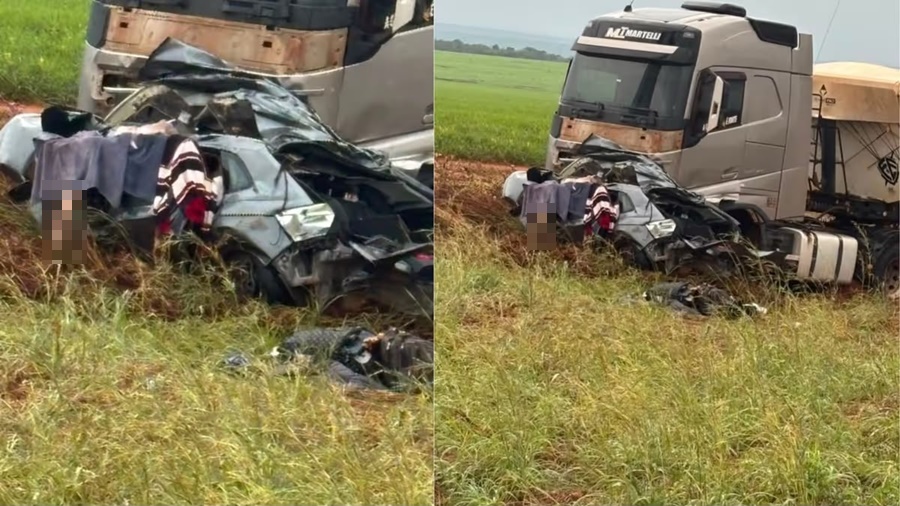 Imagem: Acidente com tres vitimas fatais Três moradores de Rondonópolis morrem em grave acidente na MT-249; vítimas eram DJs conhecidos na cidade