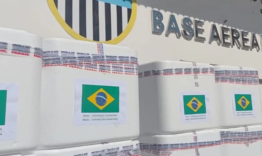 Imagem: BASE AEREA Brasil envia 690 mil doses de vacinas em ajuda à Venezuela