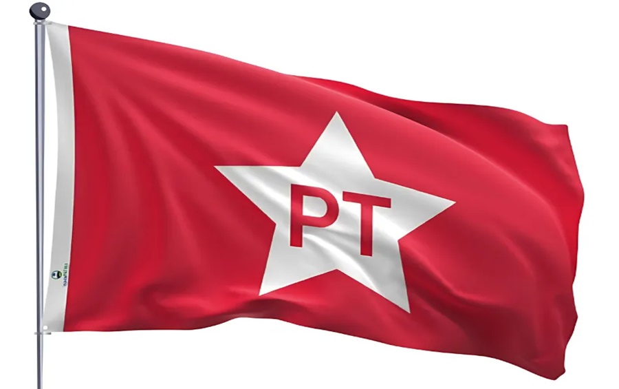 Imagem: Bandeira PT Federação do PT recorre ao TSE para retirar postagens de deep fake