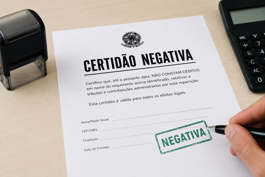Imagem: CERTIDAO NEGATIVA Certidões negativas cíveis e criminais são obtidas de forma gratuita e prática no Portal do TJMT
