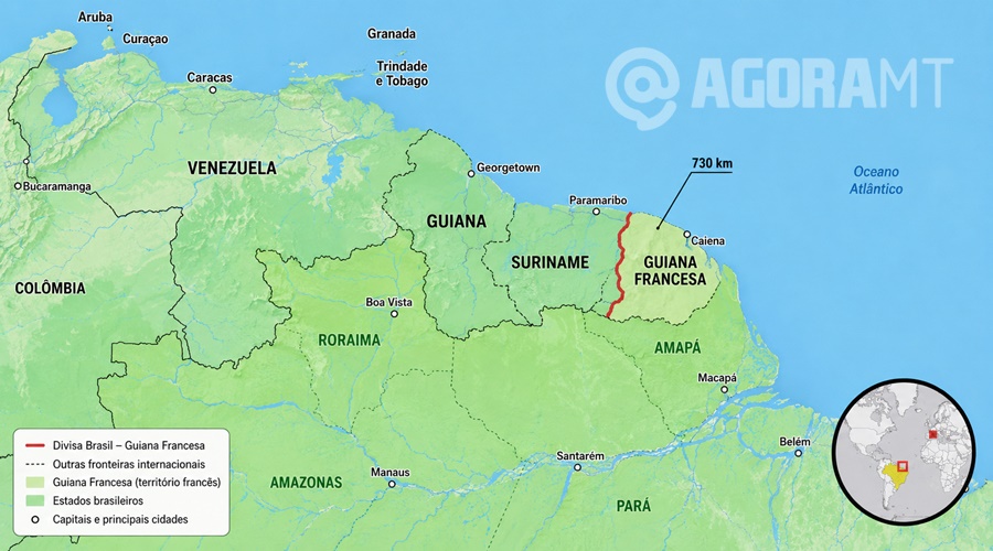 Imagem: CV França suspende exigência de visto para brasileiros na Guiana Francesa Imagem: CV França suspende exigência de visto para brasileiros na Guiana Francesa
