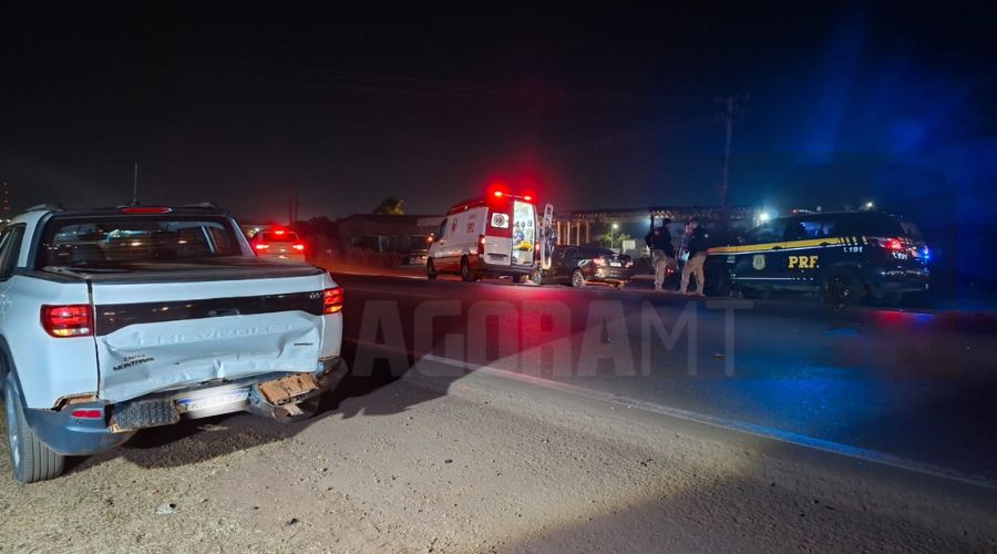 Imagem: ENQUADRAMENTO SITE 2 2 Acidente envolvendo dois veículos deixa criança ferida na BR-364 em Rondonópolis