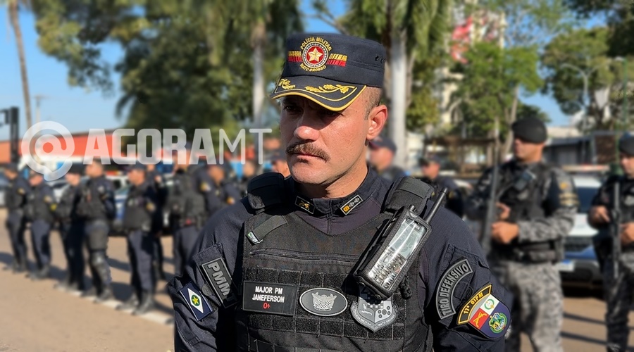 Imagem: JANEFERSON PM realiza 29ª edição da Operação Força Total com reforço no policiamento em Rondonópolis