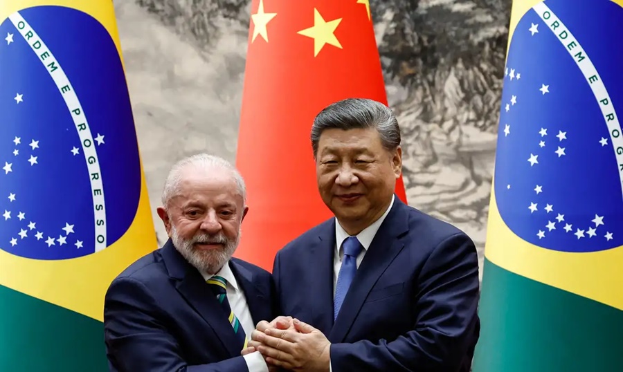 Imagem: Lula e o presidente da China Acordo Mercosul-China é tratado em conversa entre Lula e Xi Jinping