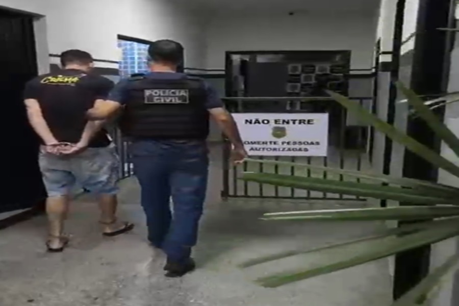 Imagem: PC Polícia Civil cumpre mandado de prisão contra investigado da Operação Continuum em Rondonópolis