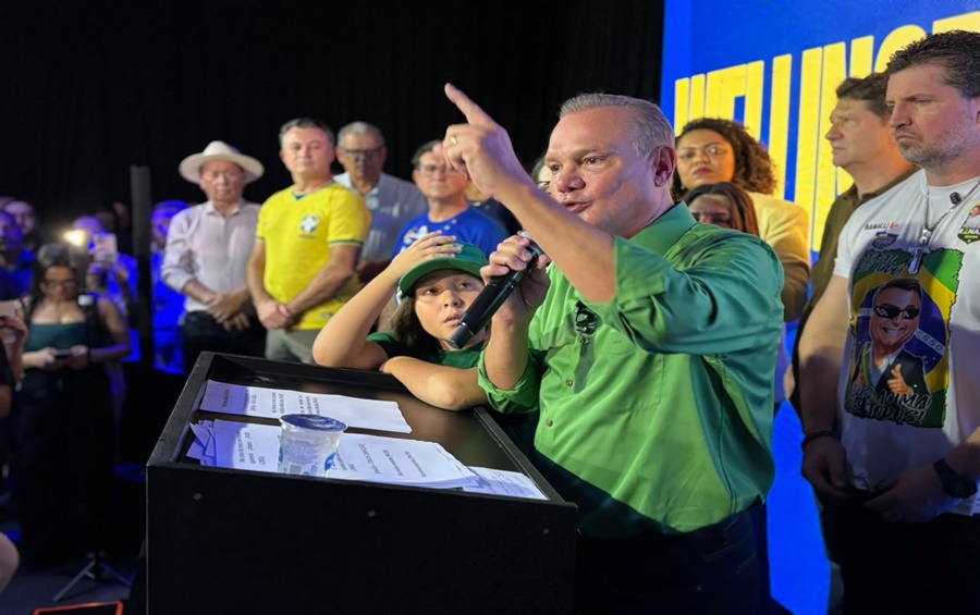 Imagem: Wellington Fagundes 01 PL oficializa Wellington Fagundes como candidato ao Governo de Mato Grosso durante convenção estadual