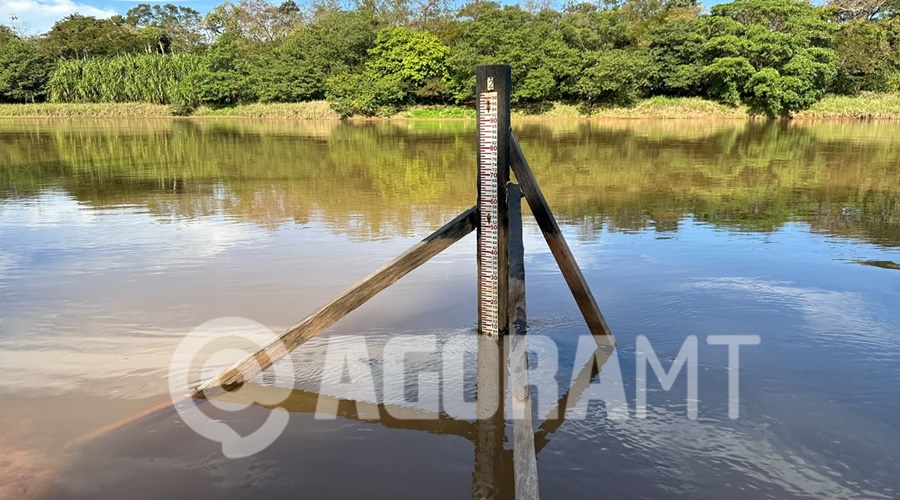 Imagem: WhatsApp Image 2026 07 08 at 14.23.55 Nível do Rio Vermelho preocupa Defesa Civil; entidade orienta uso consciente de água potável