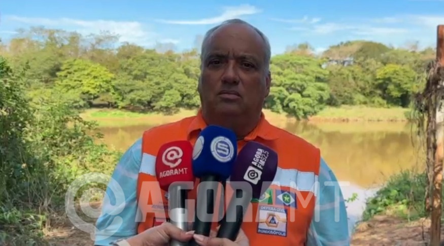 Imagem: WhatsApp Image 2026 07 08 at 14.28.12 Nível do Rio Vermelho preocupa Defesa Civil; entidade orienta uso consciente de água potável
