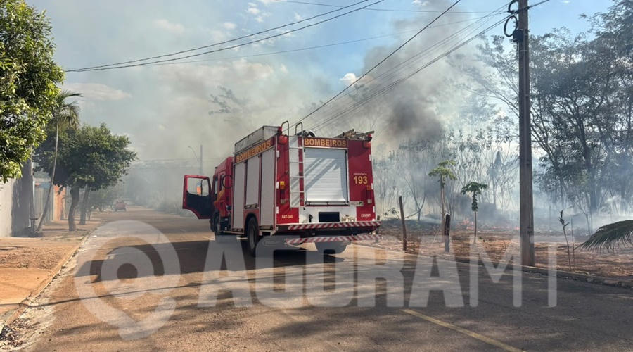 Imagem: WhatsApp Image 2026 07 20 at 14.10.25 Incêndio em área verde mobiliza Corpo de Bombeiros e assusta moradores em Rondonópolis