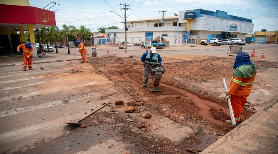Imagem: WhatsApp Image 2026 07 21 at 16.32.24 Reconstrução de canaletas pela gestão resolve problema antigo e melhora trafegabilidade