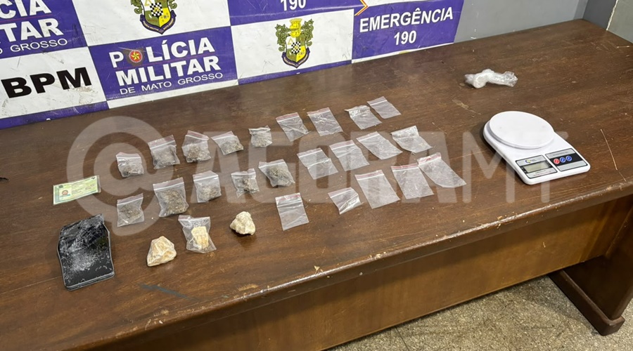 Imagem: cldfb Homem é preso com drogas após tentar esconder entorpecentes no telhado de casa na Vila Canaã