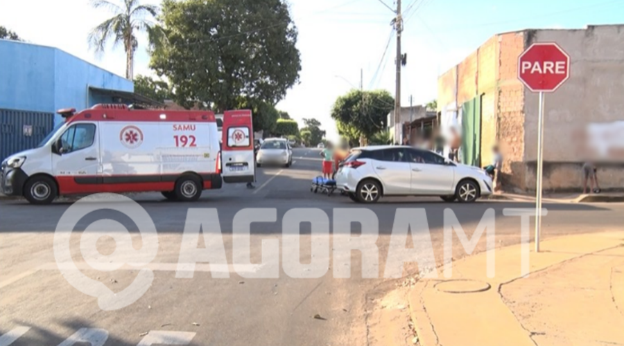 Imagem: image 3 4 Motociclista sofre fratura exposta após colisão com carro no Loteamento Padre Ezequiel Ramim